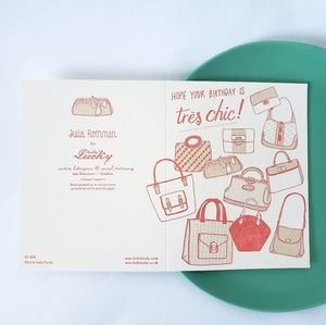 FREE W PURCHASE- Locally Letterpressed Bday Card